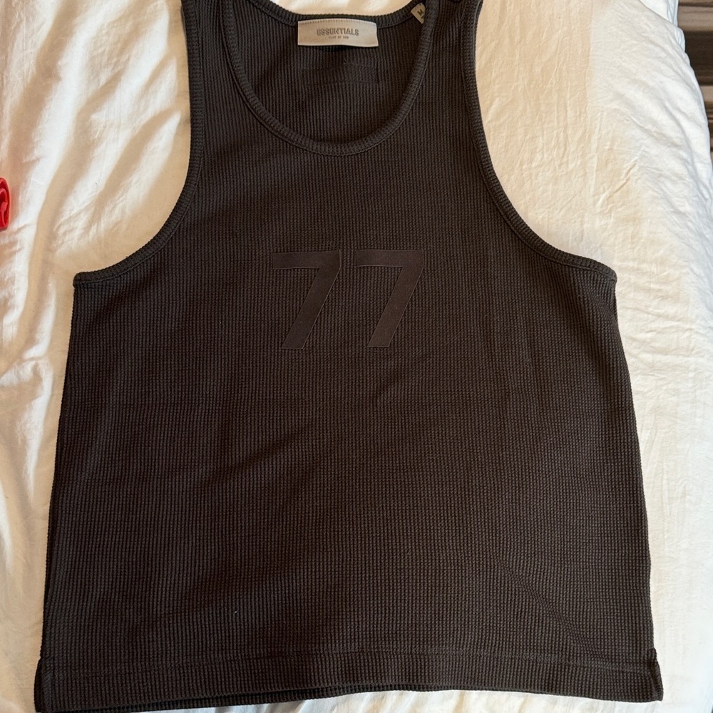 Fear of God Essentials Brown Knit Top